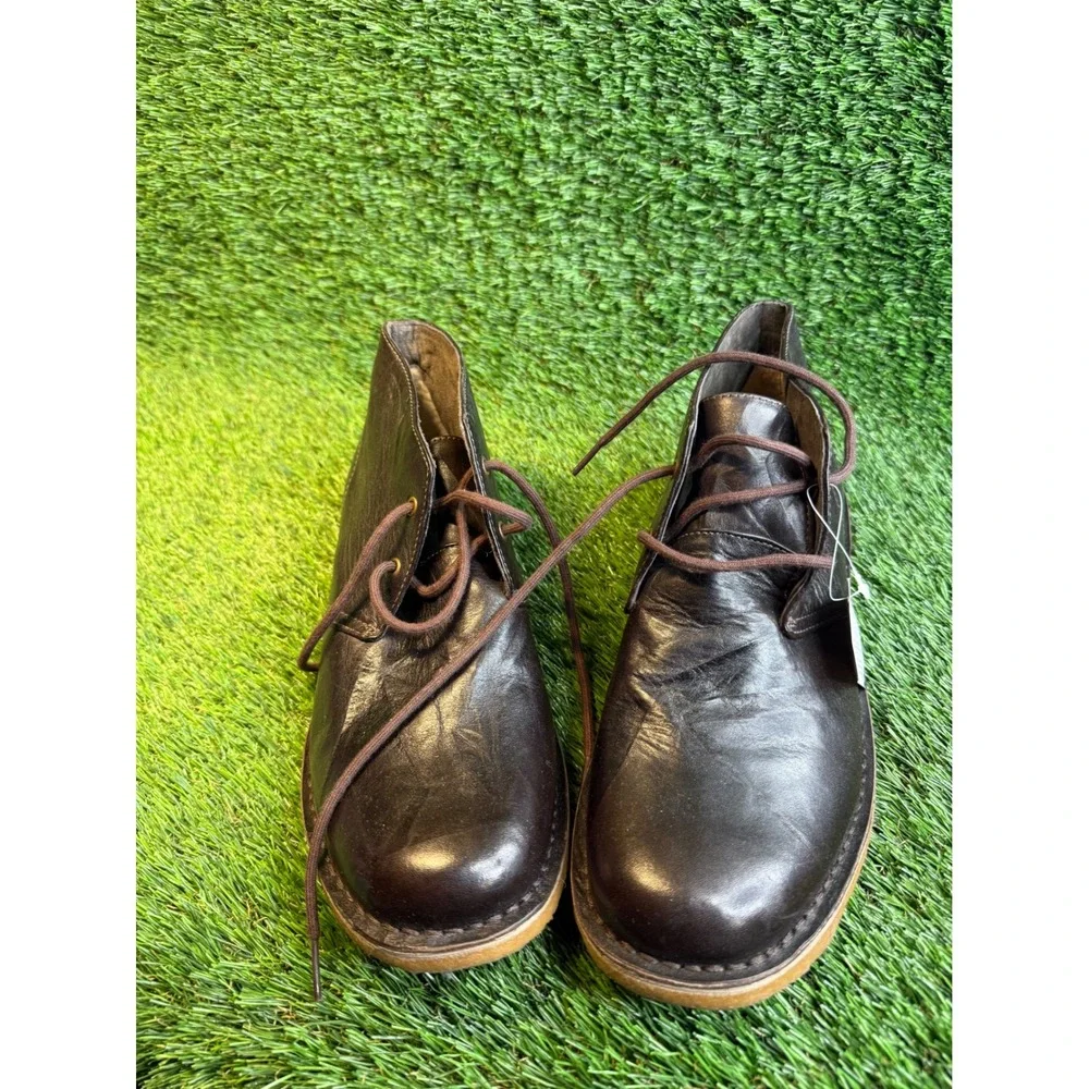 UGG Australia Leighton Mens Leather Chukka‎ Desert Boots Dark Brown 3275 Size 10